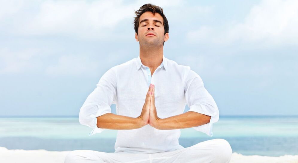 Meditace muže